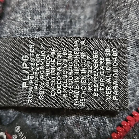 Vintage C&B Sport by Croft & Barrow Gray Fleece Pullover Christmas Jacket - Picture 6 of 12